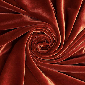 Stretch Velvet Fabric SV571489 Rust Image A2