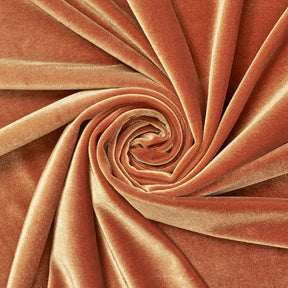 Stretch Velvet Fabric SV571490 Copper Image A2