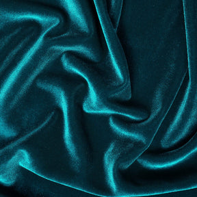 Stretch Velvet Fabric SV571492 Teal Image A4