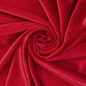 Stretch Velvet Fabric SV571497 Dark Red Image A2