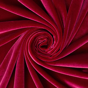 Stretch Velvet Fabric SV571501 Burgundy Image A2