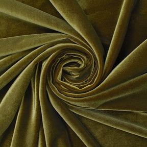 Stretch Velvet Fabric SV571505 Olive Image A2