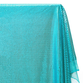 American Trans Knit Confetti Dot Sequins Fabric SV571598 Turquoise / Turquoise 2