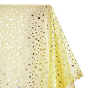 Crystal Organza Printed Fabric SV573710 Yellow 1