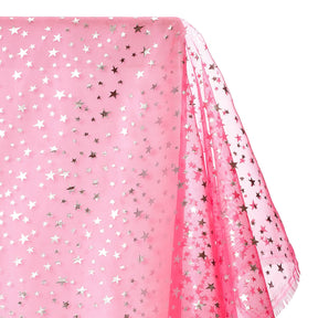 Crystal Organza Printed Fabric SV573712 Fuchsia 1