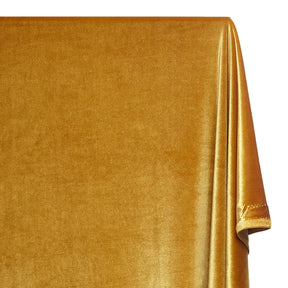 Stretch Velvet Fabric SV573768 Mustard Image A1