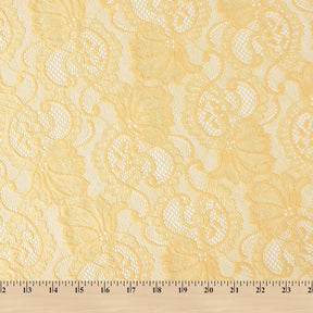 Victoria Stretch Lace Fabric SV573871 Maize A9