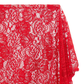 Victoria Stretch Lace Fabric SV573873 Red A1