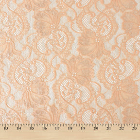 Victoria Stretch Lace Fabric SV573878 Peach A9