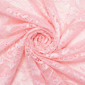Victoria Stretch Lace Fabric SV573881 Pink A2