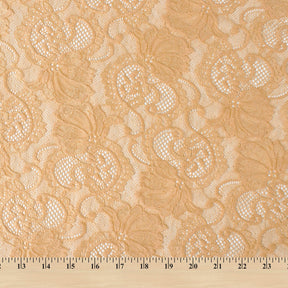 Victoria Stretch Lace Fabric SV573883 Banana A9