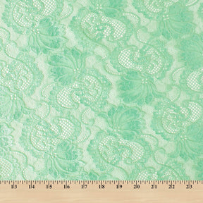 Victoria Stretch Lace Fabric SV573884 Mint A9