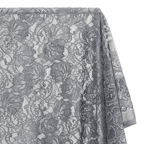 Victoria Stretch Lace Fabric SV573885 Grey A1