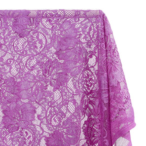 Victoria Stretch Lace Fabric SV573886 Purple A1