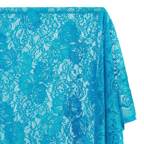 Victoria Stretch Lace Fabric SV573887 Turquoise A1