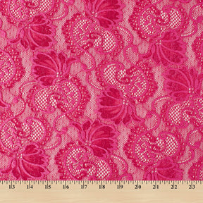 Victoria Stretch Lace Fabric SV573888 Fuchsia A9