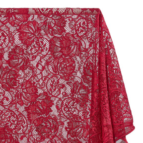 Victoria Stretch Lace Fabric SV573889 Burgundy A1
