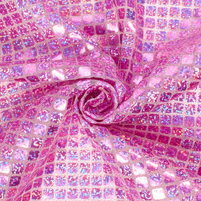 Hologram Square Sequins Fabric SV573896 Lilac 1