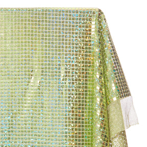 Hologram Square Sequins Fabric SV573897 Mint 2