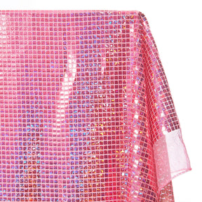 Hologram Square Sequins Fabric SV573899 Pink 2