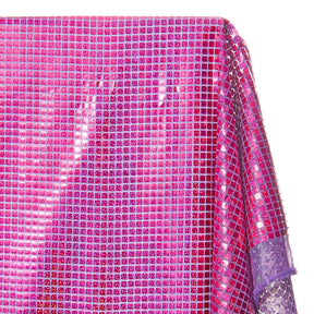 Hologram Square Sequins Fabric SV573900 Purple 2