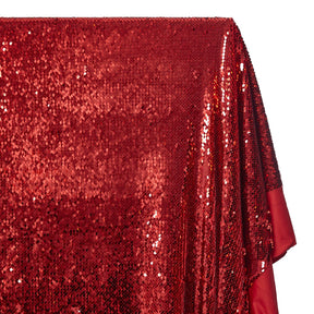 Fish Scale Sequins On Dty Knit Jersey Fabric SV574036 Red 2