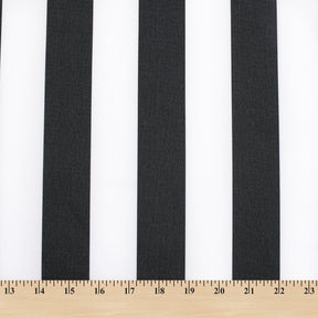 Ottertex Waterproof Canvas Stripes Print Fabric SV574341 - Black Image A9