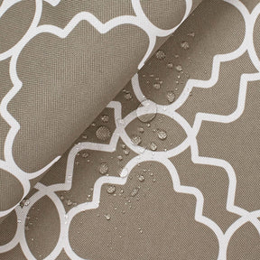 Ottertex Waterproof Canvas Trellis Print Fabric SV574343 Grey Image A4
