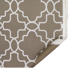 Ottertex Waterproof Canvas Trellis Print Fabric SV574343 Grey Image A5