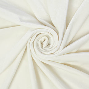 Stretch Velvet Fabric SV574349 Off White Image A2