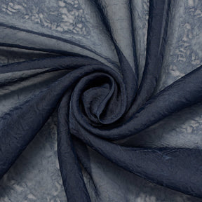 Crushed Voile 110 Inch Fabric SV574559 Navy Blue A2