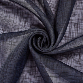 Gasa Linen Sheer Voile Fabric SV574652 Navy Blue 1