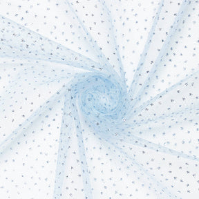 Sparkle Glitter Tulle Fabric SV574684 Light Blue 1