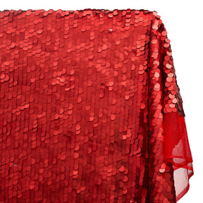 Paillette Circle Sequins On Mesh Fabric SV574743 Red Image A1