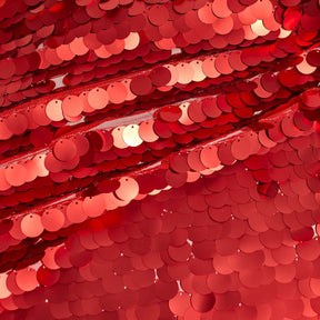 Paillette Circle Sequins On Mesh Fabric SV574743 Red Image A4