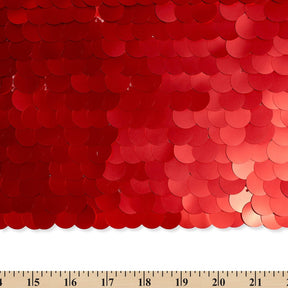 Paillette Circle Sequins On Mesh Fabric SV574743 Red Image A9