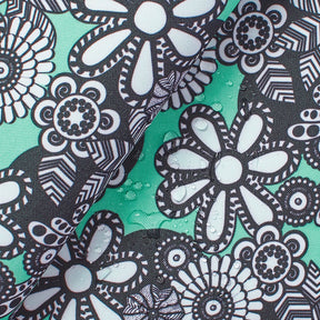 Ottertex Waterproof Canvas Daisy Print Fabric SV574748 Image A4