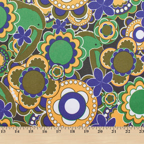 Ottertex Waterproof Canvas Paradise Print Fabric SV574752 Green Image A9