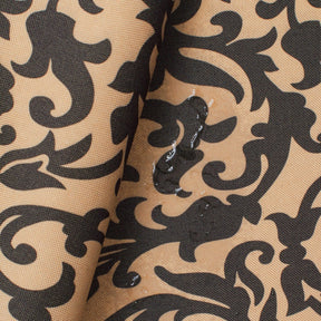 Ottertex Waterproof Canvas Scroll Print Fabric SV574756 Beige / Black Image A4
