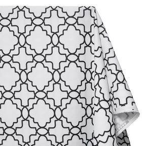 Ottertex Waterproof Canvas Trellis Print Fabric SV575121 White Image A1