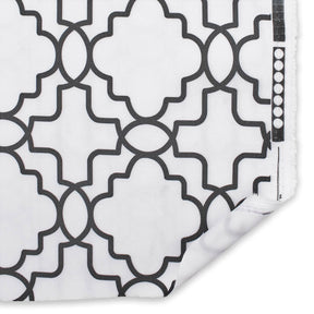 Ottertex Waterproof Canvas Trellis Print Fabric SV575121 White Image A5