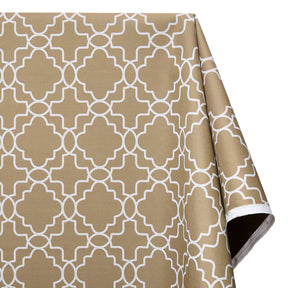 Ottertex Waterproof Canvas Trellis Print Fabric SV575122 Khaki Image A1