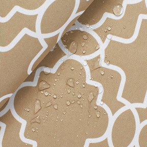 Ottertex Waterproof Canvas Trellis Print Fabric SV575122 Khaki Image A4