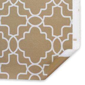 Ottertex Waterproof Canvas Trellis Print Fabric SV575122 Khaki Image A5