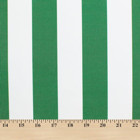 Ottertex Waterproof Canvas Stripes Print Fabric SV575435 - Green Image A9