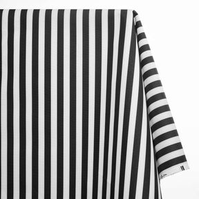 Ottertex Waterproof Canvas Slim Stripes Print Fabric SV575441 Silm Stripes Print - Black Image A1