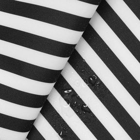Ottertex Waterproof Canvas Slim Stripes Print Fabric SV575441 Silm Stripes Print - Black Image A4