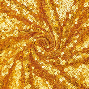Zigzag Starlight Micro Sequins On Stretch Mesh Fabric Gold SV575610 A2