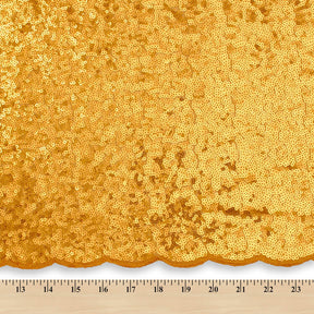 Zigzag Starlight Micro Sequins On Stretch Mesh Fabric Gold SV575610 A9