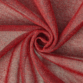 Metallic Lurex Jersey Knit Fabric SV575847 Red 1